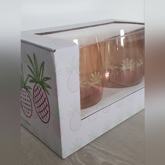 Island House Co. 2 Pack Tumbler Set | Pineapples - Picture 2 of 4